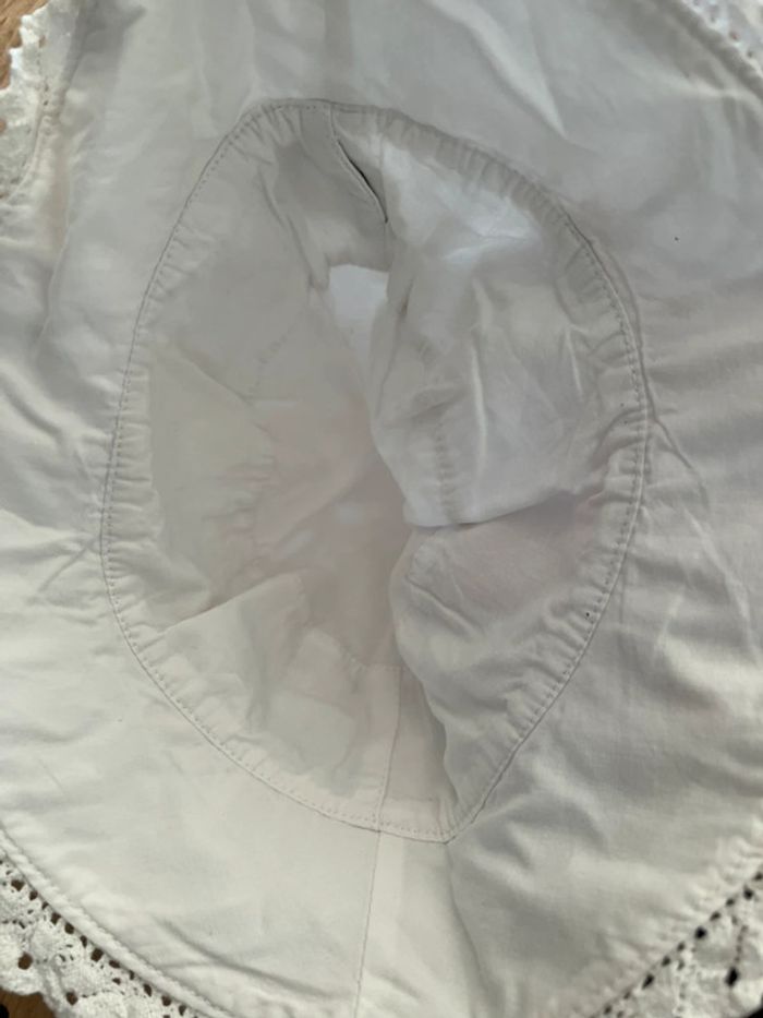 Chapeau 6/9 mois fille blanc vertbaudet - photo numéro 2