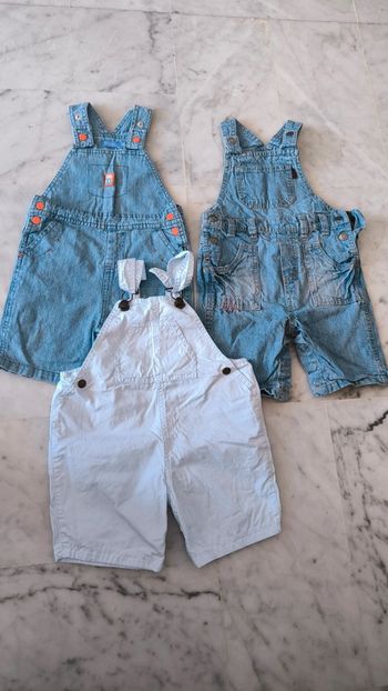 Lot de 3 salopettes