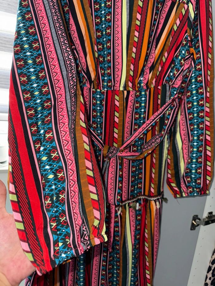 Magnifique robe longue multicouleur , taille 1Xl - photo numéro 4