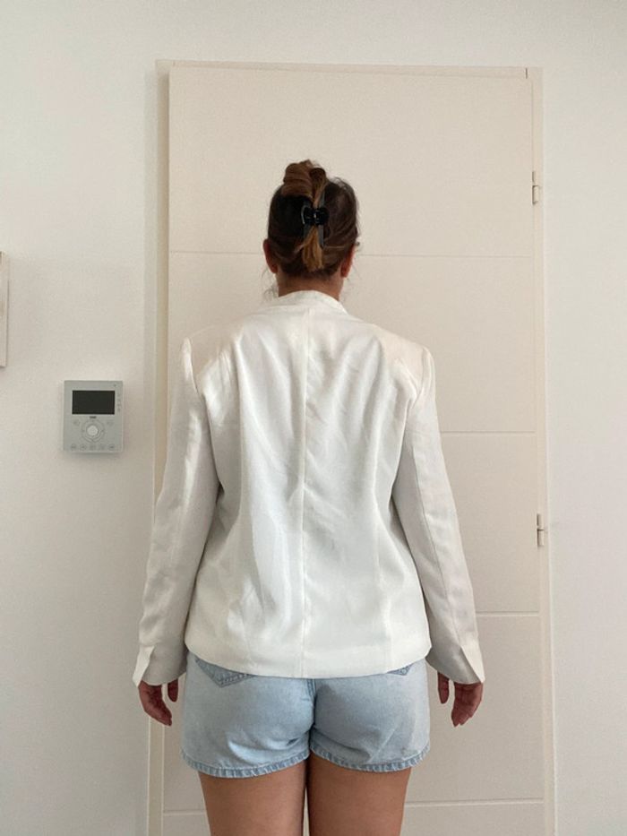 Blazer blanc Mango - photo numéro 4