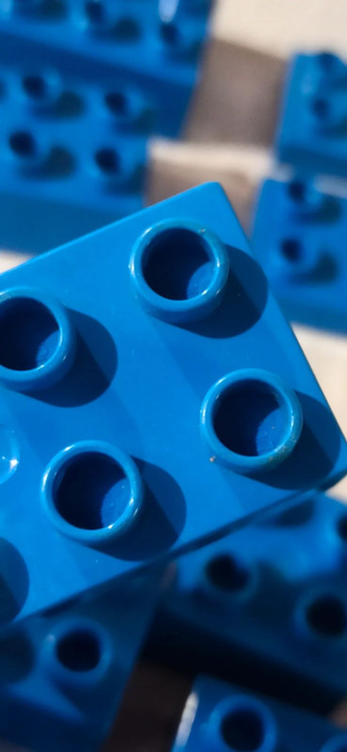 Briques de construction bleues lego duplo - photo numéro 12