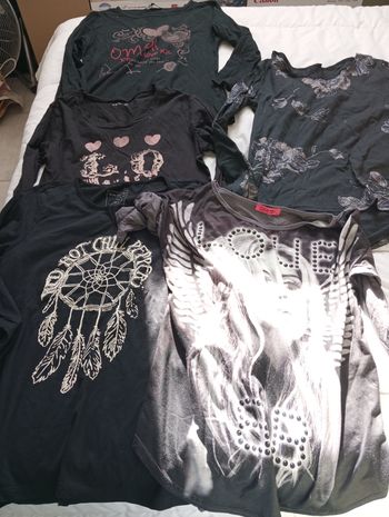 Lot tee shirt manches longues femme
