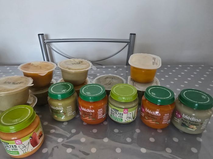 Lot de 15 petit pots légumes
