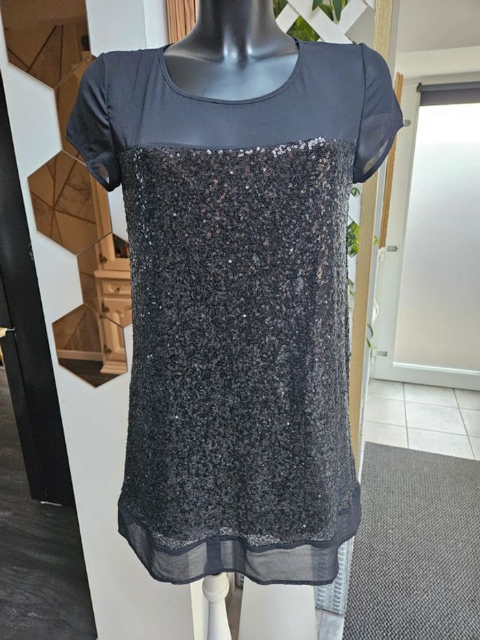 Daphnea Paris robe noir festive taille S