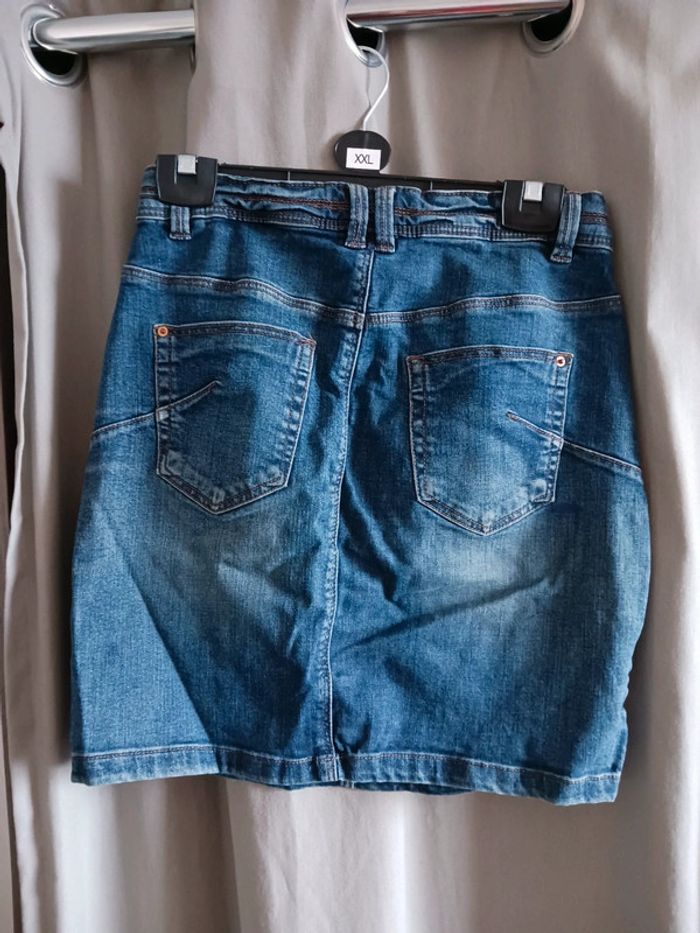 Mini-jupe jean Camaïeu Taille L40 - photo numéro 3
