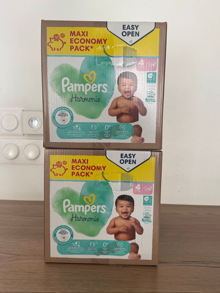 Couches Pampers harmonie taille 4 - photo numéro 2