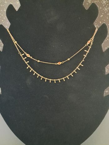 Collier double ave pampilles