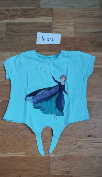 T-shirt fille 4 ans reine des neiges