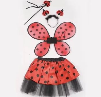 Déguisement coccinelle papillon et ces accessoires Taille unique 3-6ans