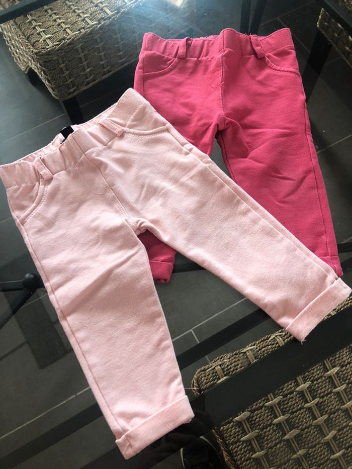 Lot 2 pantalons 9 mois