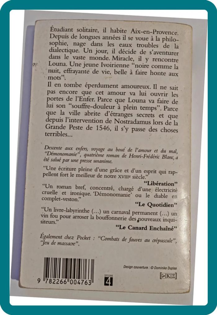 Démonomanie de Henri-Frédéric Blanc - photo numéro 2