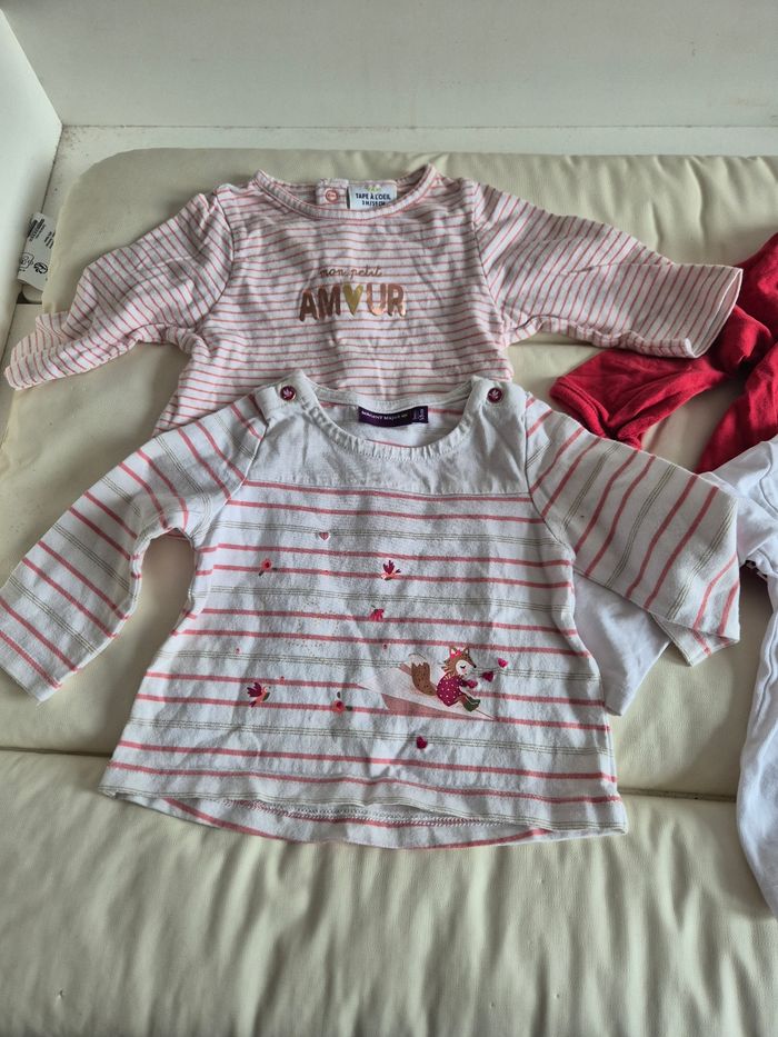 Lot de tee-shirt à manches longues 3 mois