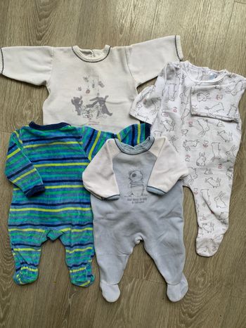 4 pyjamas hiver 3 mois