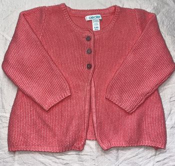 gilet rose Obaibi 6 mois