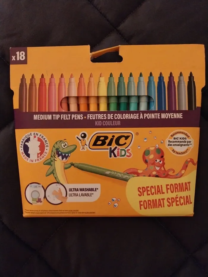 Lot 18 feutres Bic kids - photo numéro 2