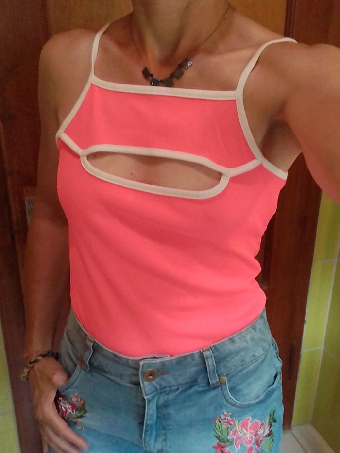 Bodie femme rose fluo