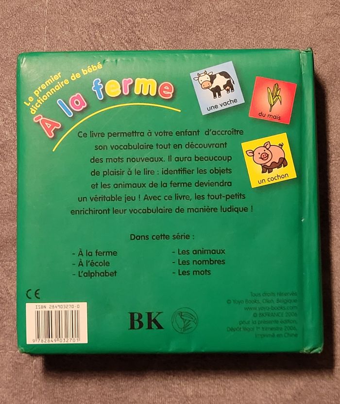 Le premier dictionnaire de bébé - A la ferme - Collectif - photo numéro 6