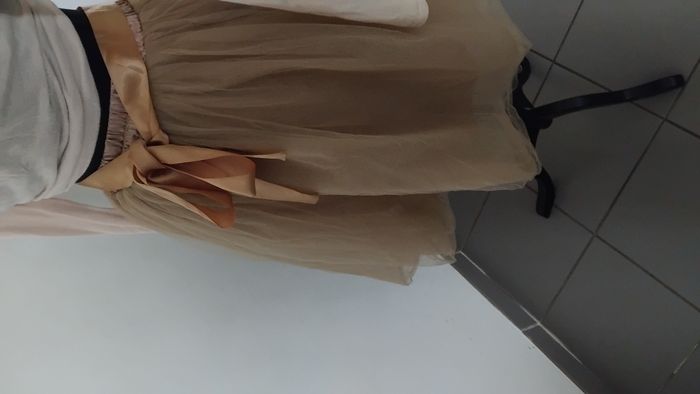 Jupe en Tulle Beige Élégante - Style Romantique - photo numéro 5