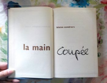 LA MAIN COUPEE de Blaise CENDRARS Ed. Le Club Français du Livre 1953