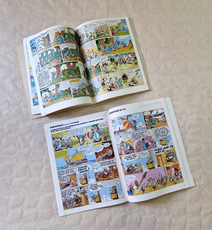 Lot de 2 bd asterix vintage , Asterix et les Normands , asterix histoires de pirates - photo numéro 8