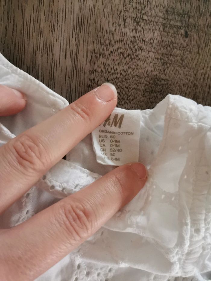 Barboteuse courte blanche h&m - photo numéro 4