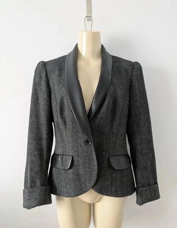 Veste grise et noire - Anne Fontaine - taille 40