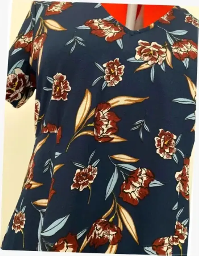 Robe patineuse fleurie bleue Arkitect - photo numéro 2