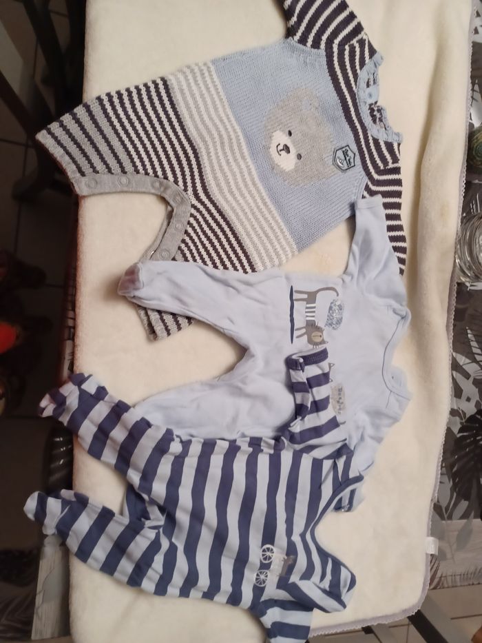 Lot de pyjama velours et coton - photo numéro 8