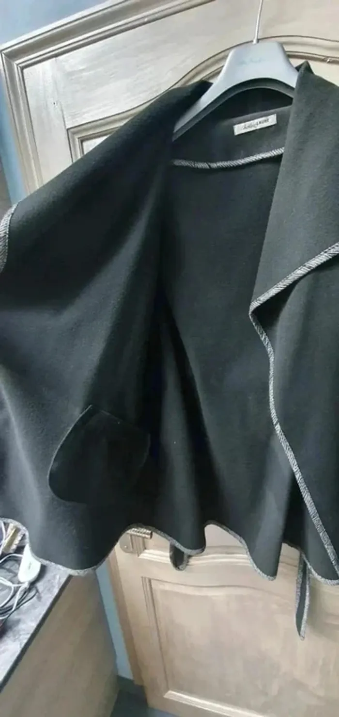 Veste noire à ceinture Christine Laure - photo numéro 2