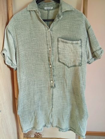 Combi short gaz de coton