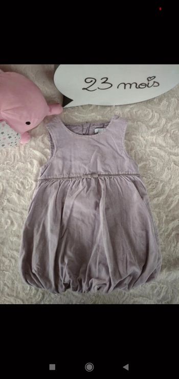 Robe boule velours doublée Fille 23 mois Obaïbi