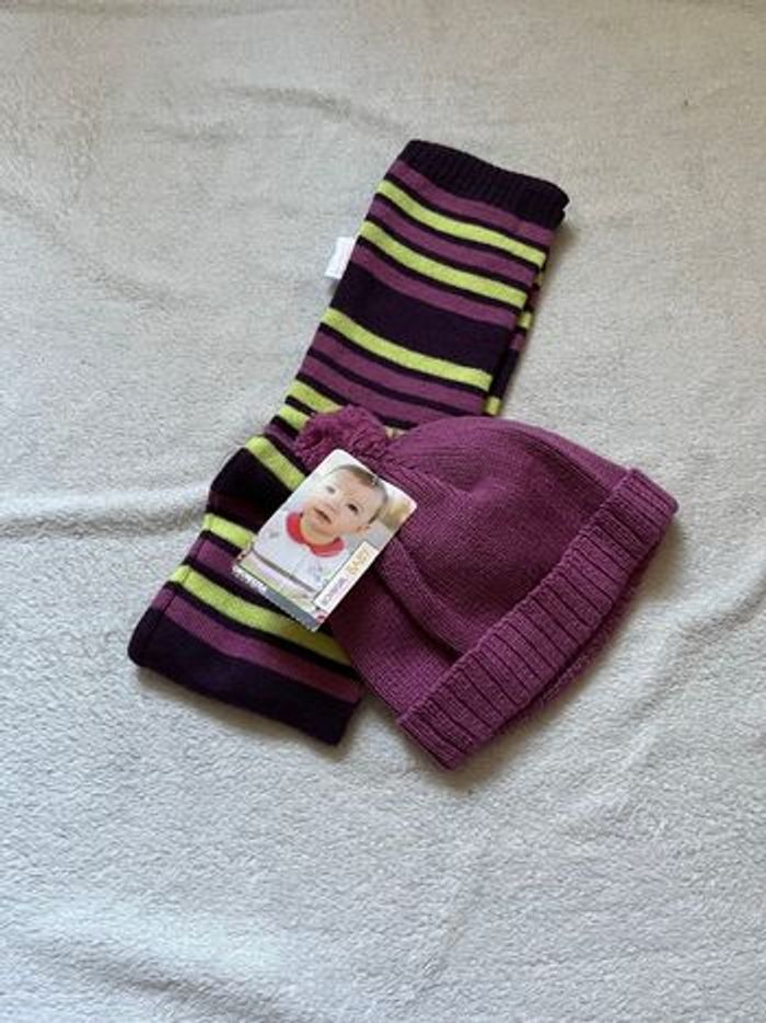 Ensemble bonnet et écharpe fille Taille 2 ans Neuf