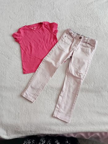 Ensemble t-shirt manches longues et jeans 4 ans