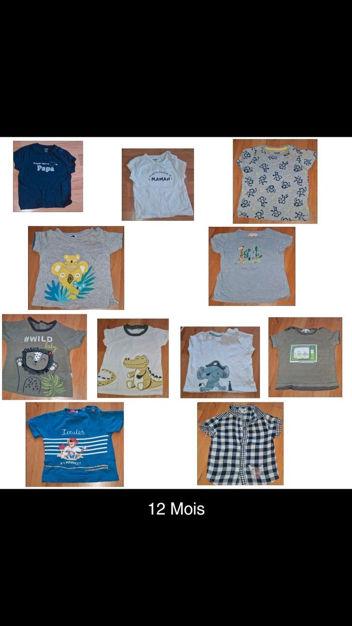 Lot de vêtements garçon 12mois Été - photo numéro 2