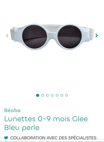 Lunette de soleil 0-9 mois