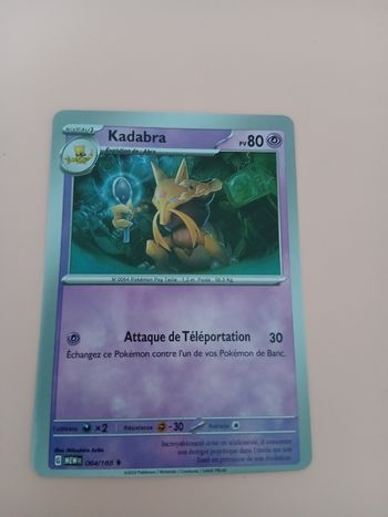 Carte Pokemon de collection Kadabra