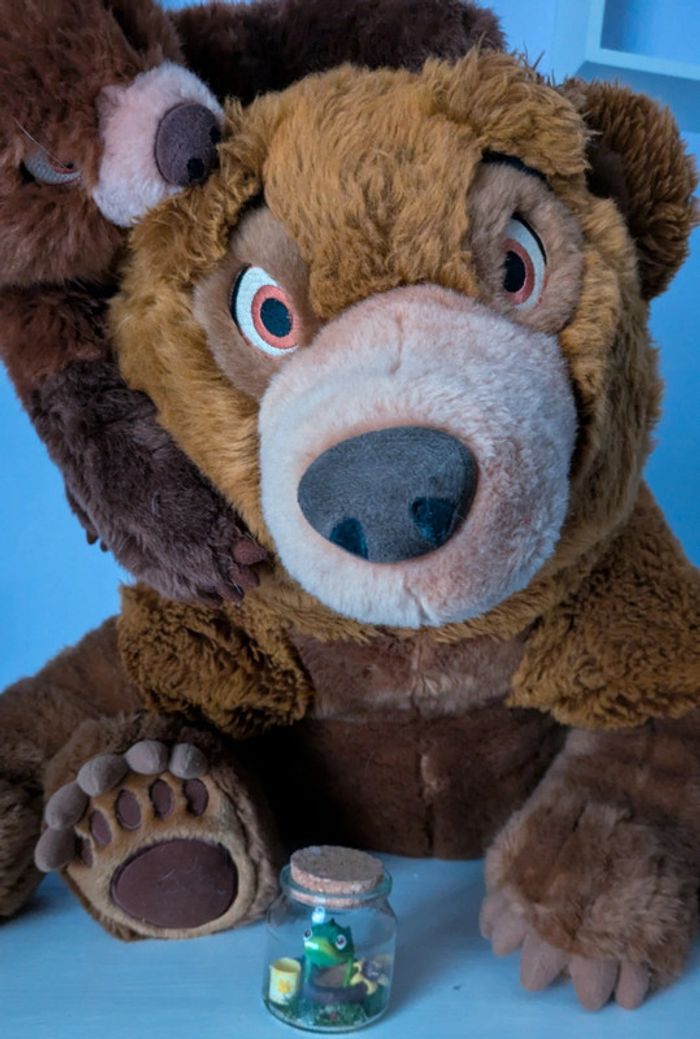 Rare peluche Jumbo frère des ours Kenai et Koda vintage Disneyland - photo numéro 2