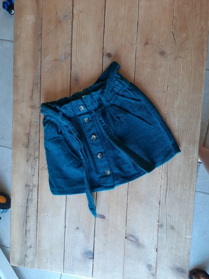 Jupe velour vert