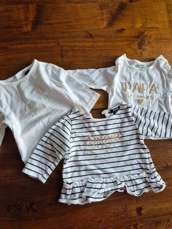 3 tee-shirts manche longue kiabi 