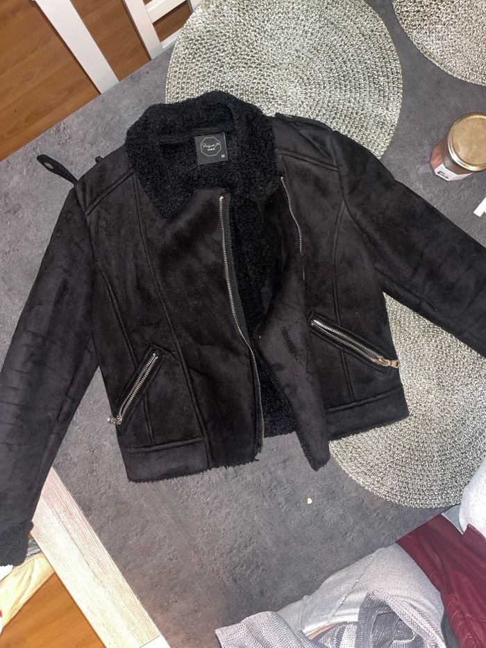 🧥 Veste noire doublée polaire – NEUVE