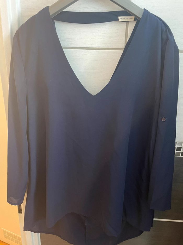 Blouse col V