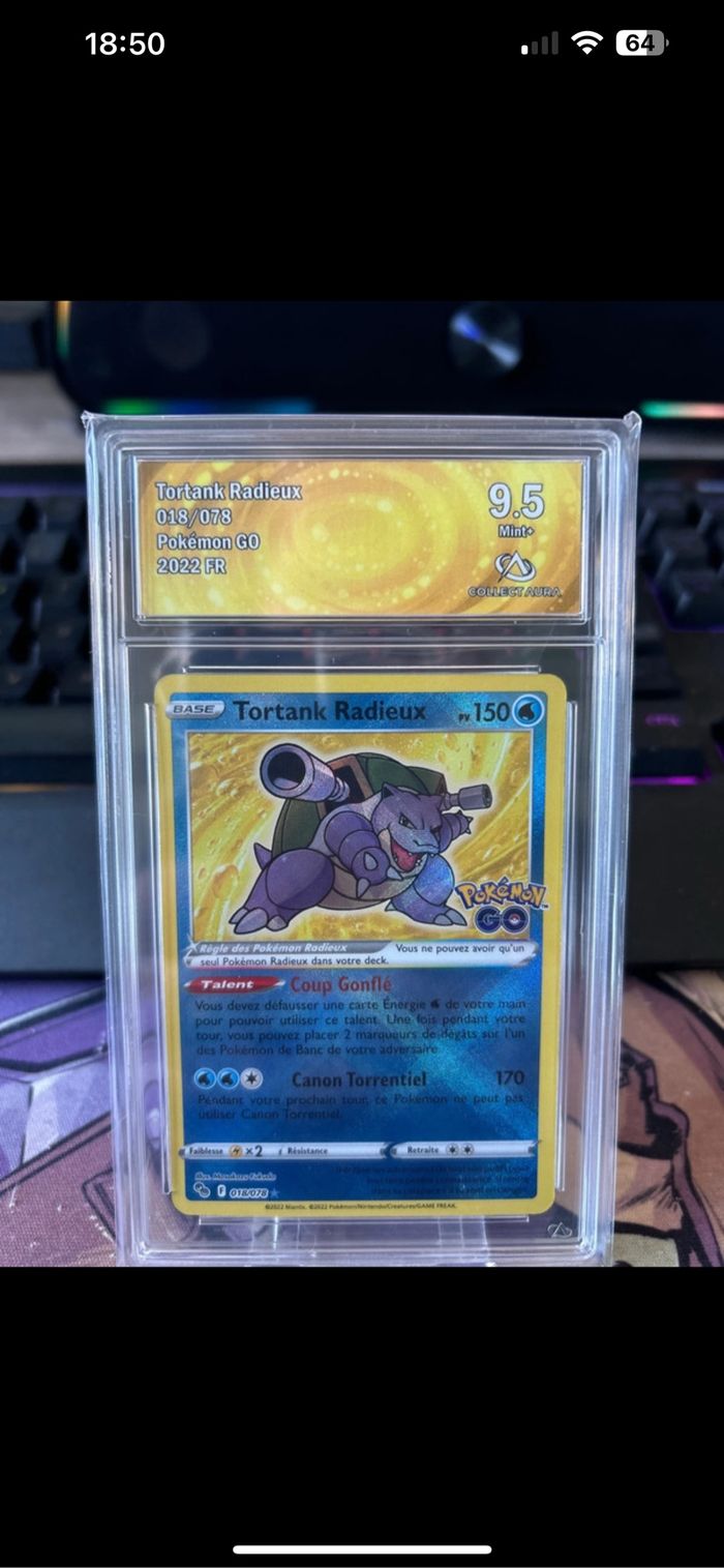 Tortank radieux 018/078 collectaura 9,5