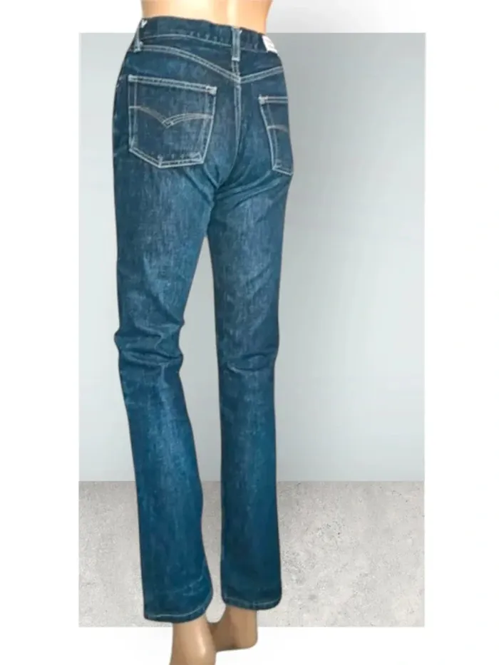 Jean Redwood , coupe straight ,taille mi-haute ,100 % coton - photo numéro 5