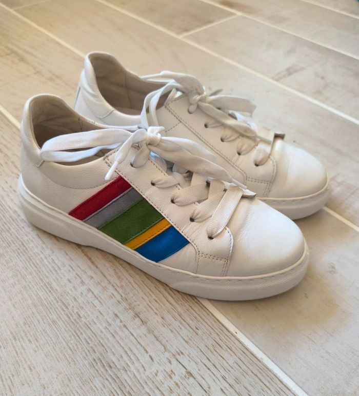 Baskets cuir Gabor multicolores Arc en Ciel - Taille 35,5 (Taille marque 3)