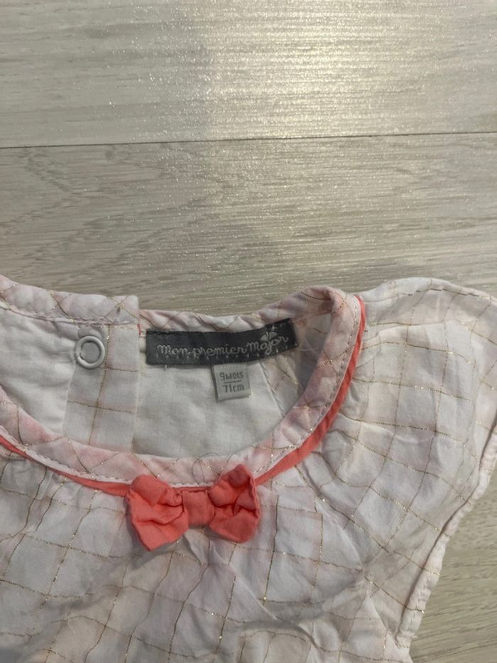 Barboteuse grenouillère combishort combinaison 9 mois - photo numéro 2