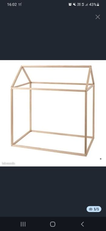 Cabane en bois enfant 