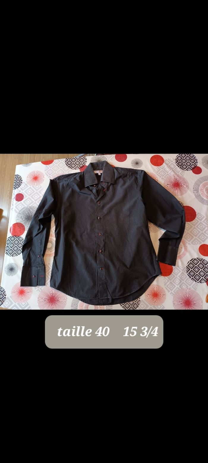 Chemise manches longues 👨 taille L 40