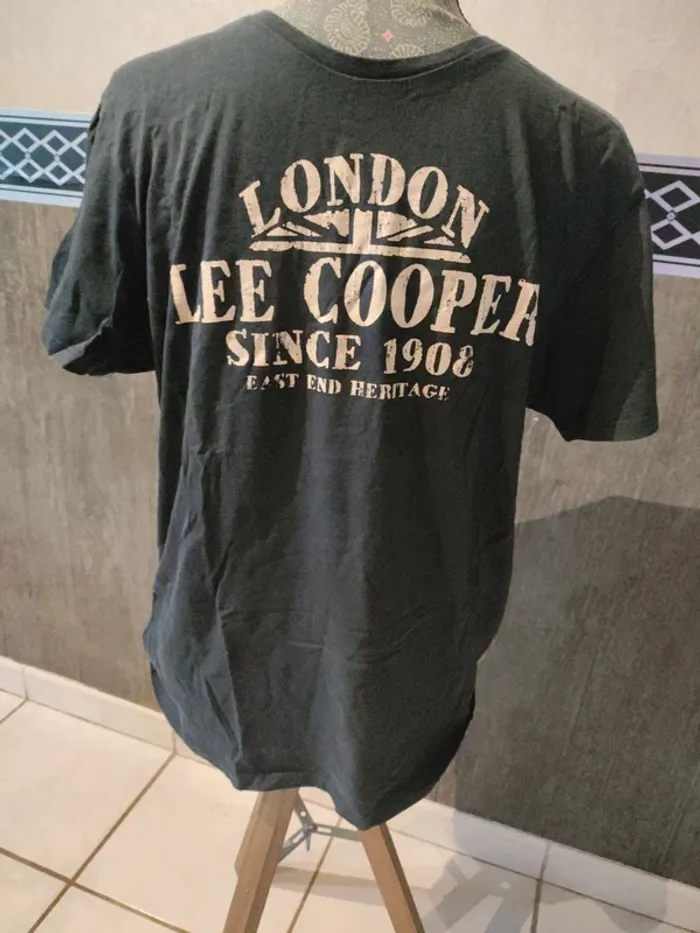 Tee shirt lee Cooper taille L dans étiquette de taille - photo numéro 3