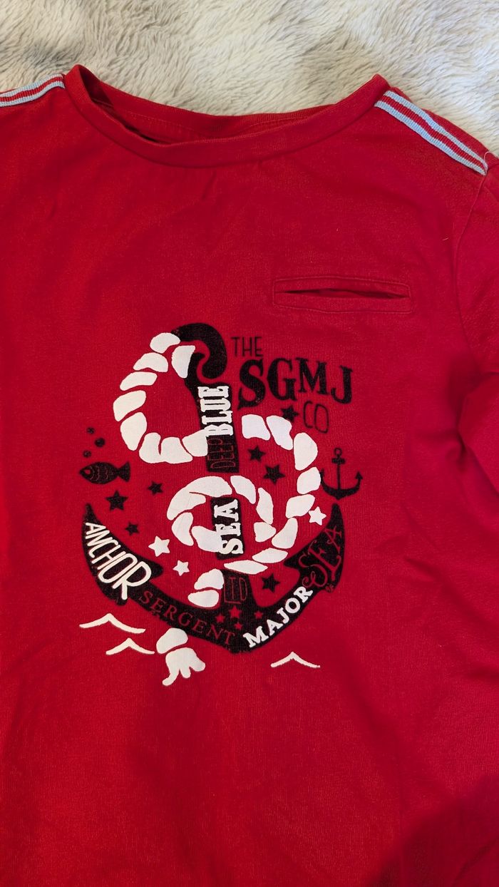T-Shirt manches longues Sergent Major taille 7 ans - photo numéro 3