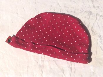 Petit Bonnet Rouge Pois Blancs Vêtement Accessoire Petits Enfants Bébés